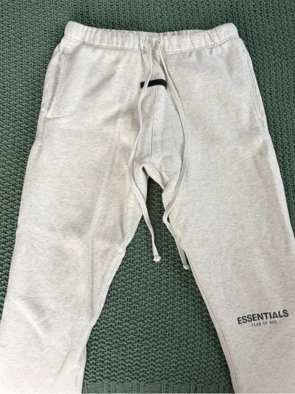 Fear of God Essentials Men’s Heather Light Gray Sweatpants